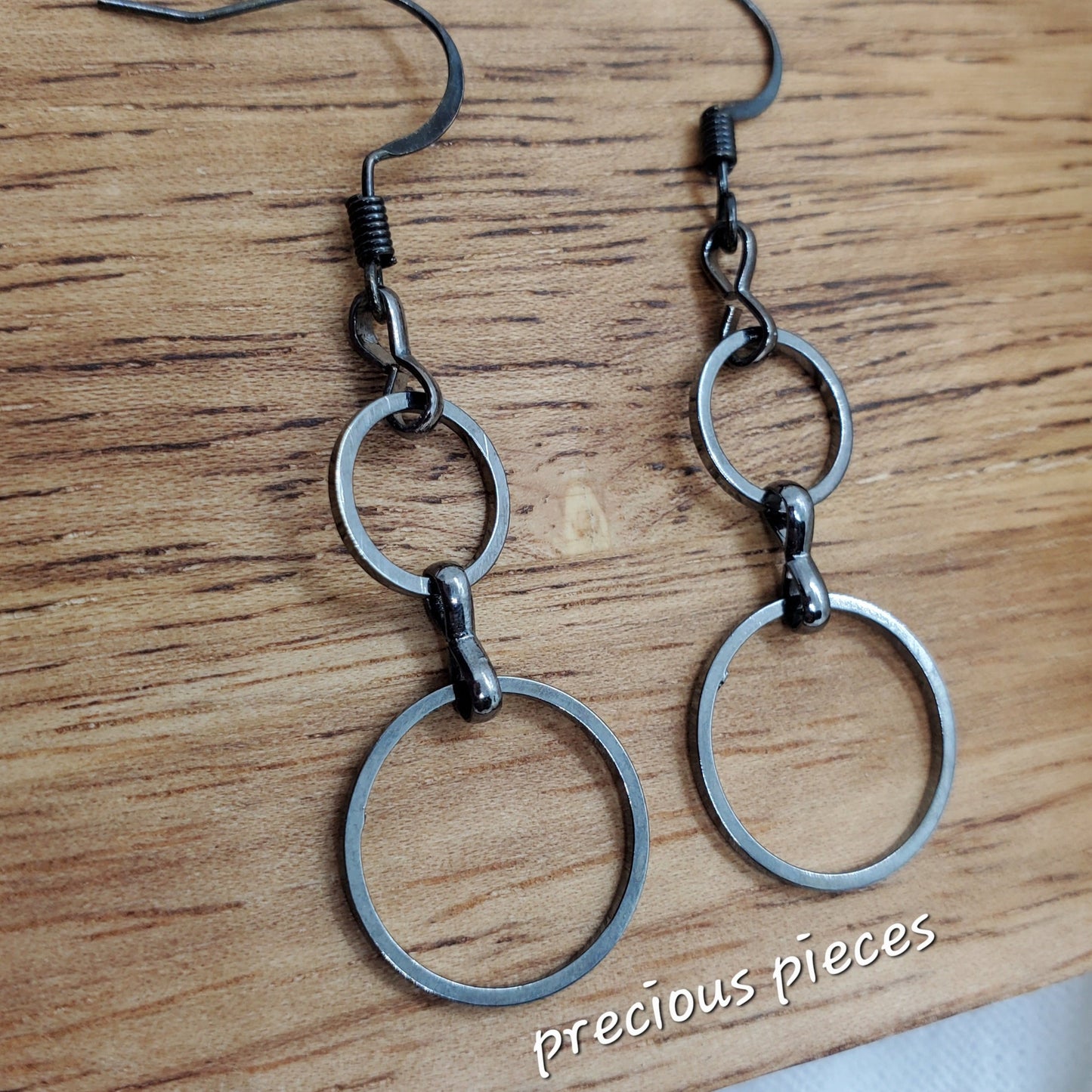 Antique Silver Chain Earrings