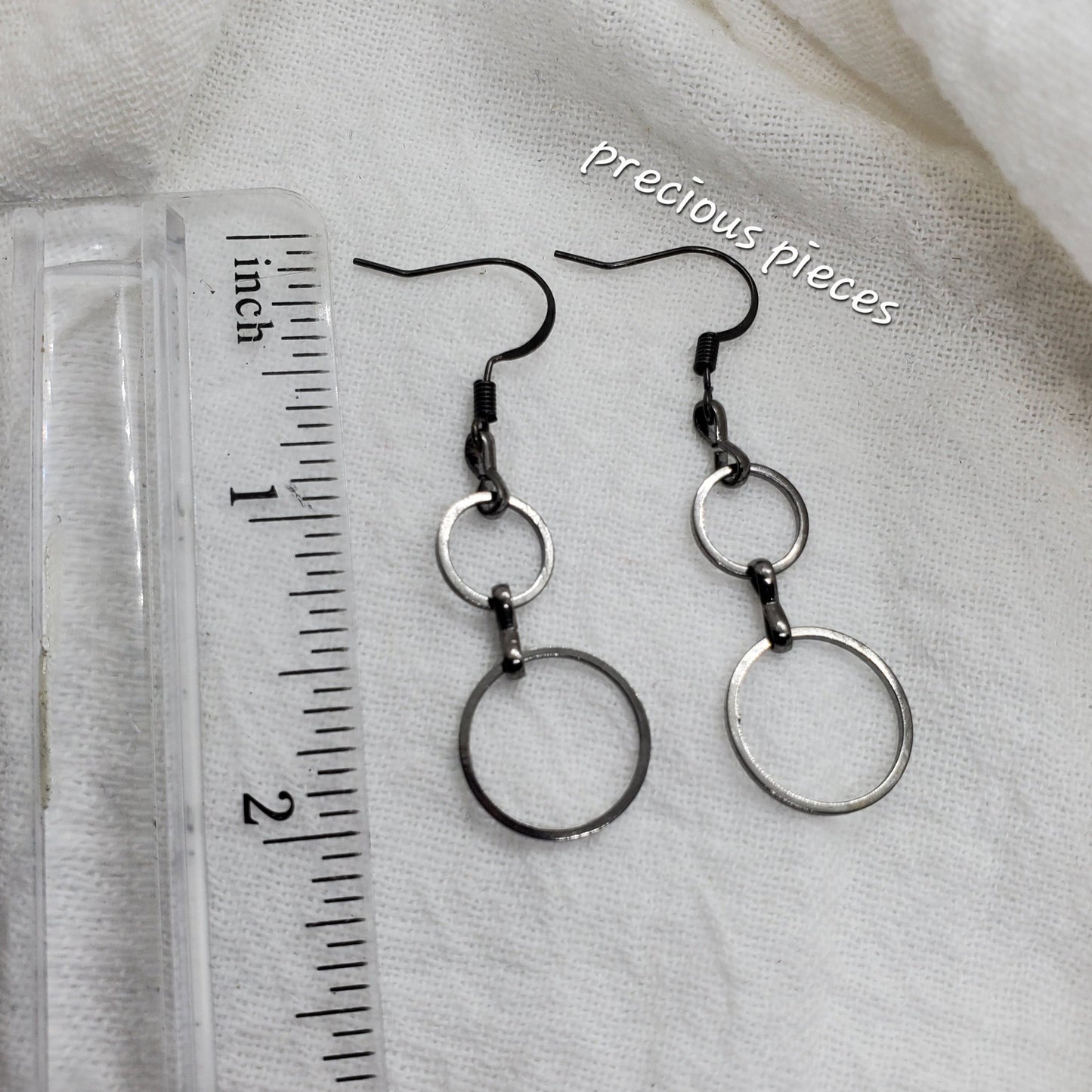 Antique Silver Chain Earrings