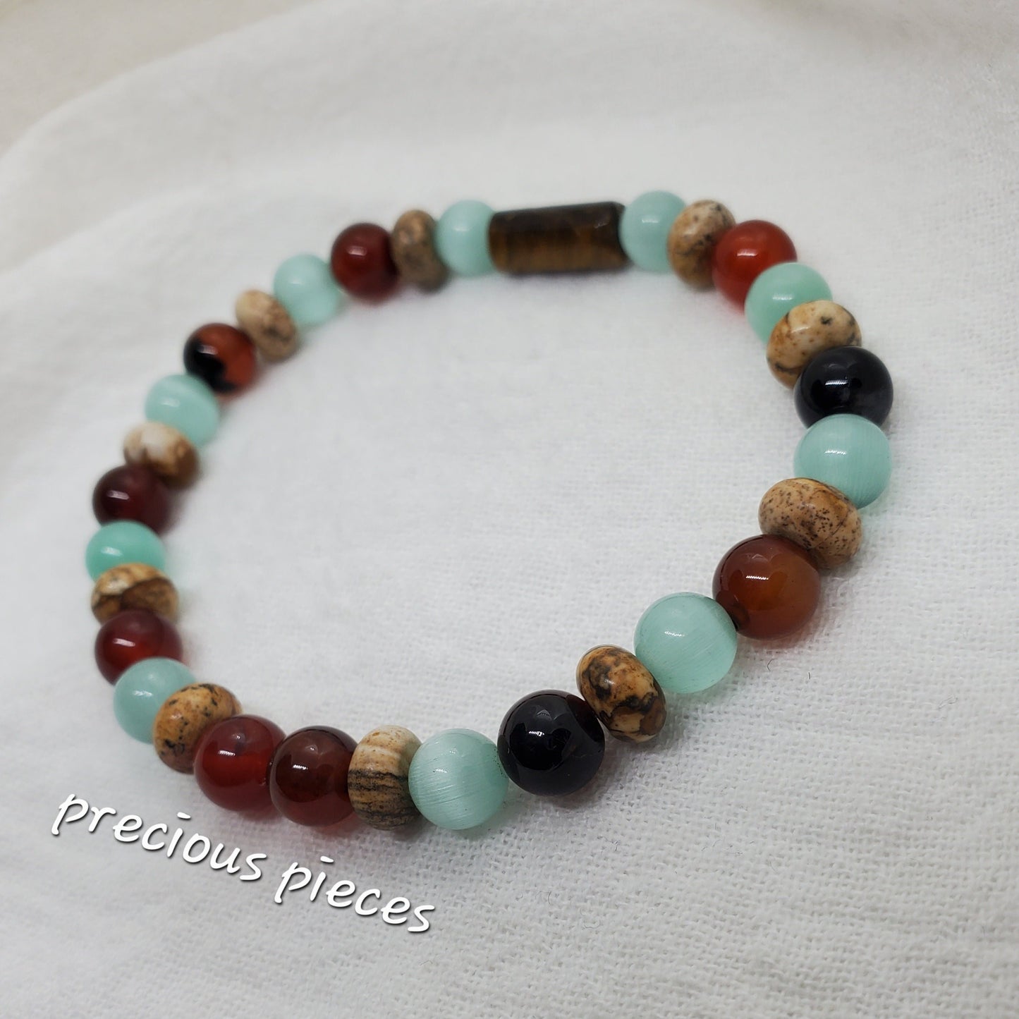 Men's Agate Mixed Beaded Bracelet