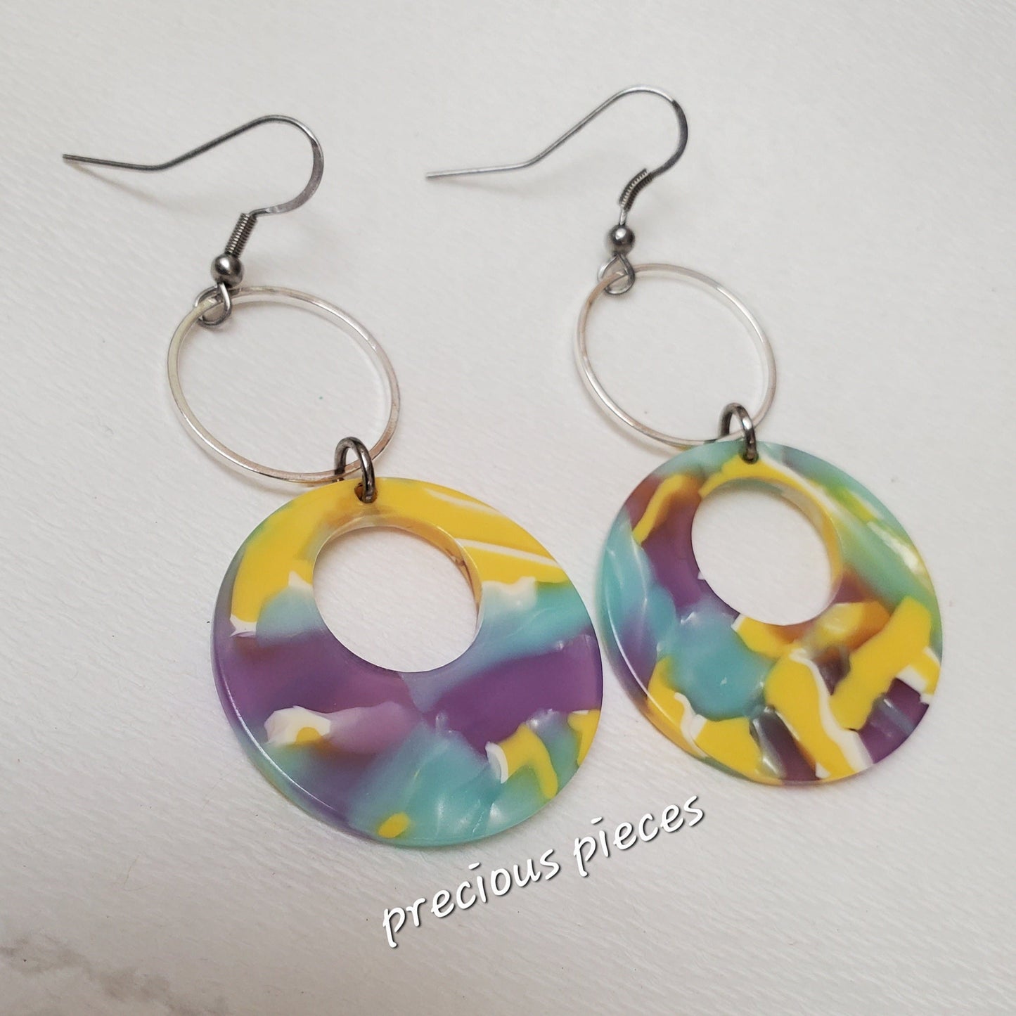 Mosaic Hoop Earrings