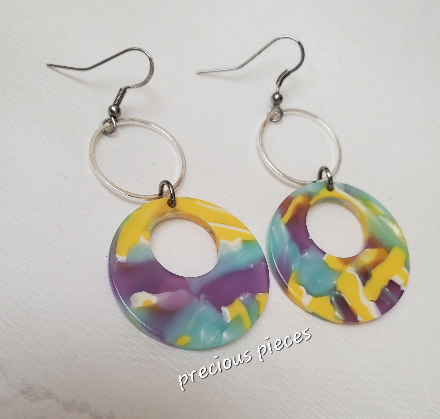 Mosaic Hoop Earrings