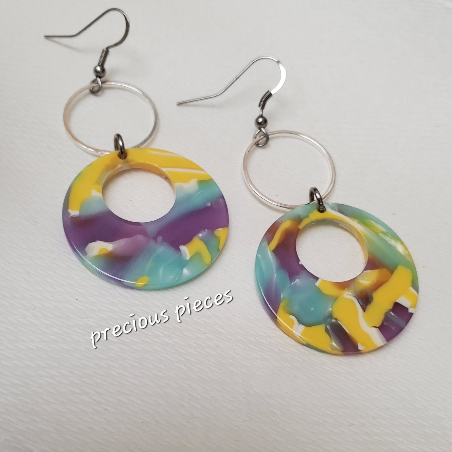 Mosaic Hoop Earrings