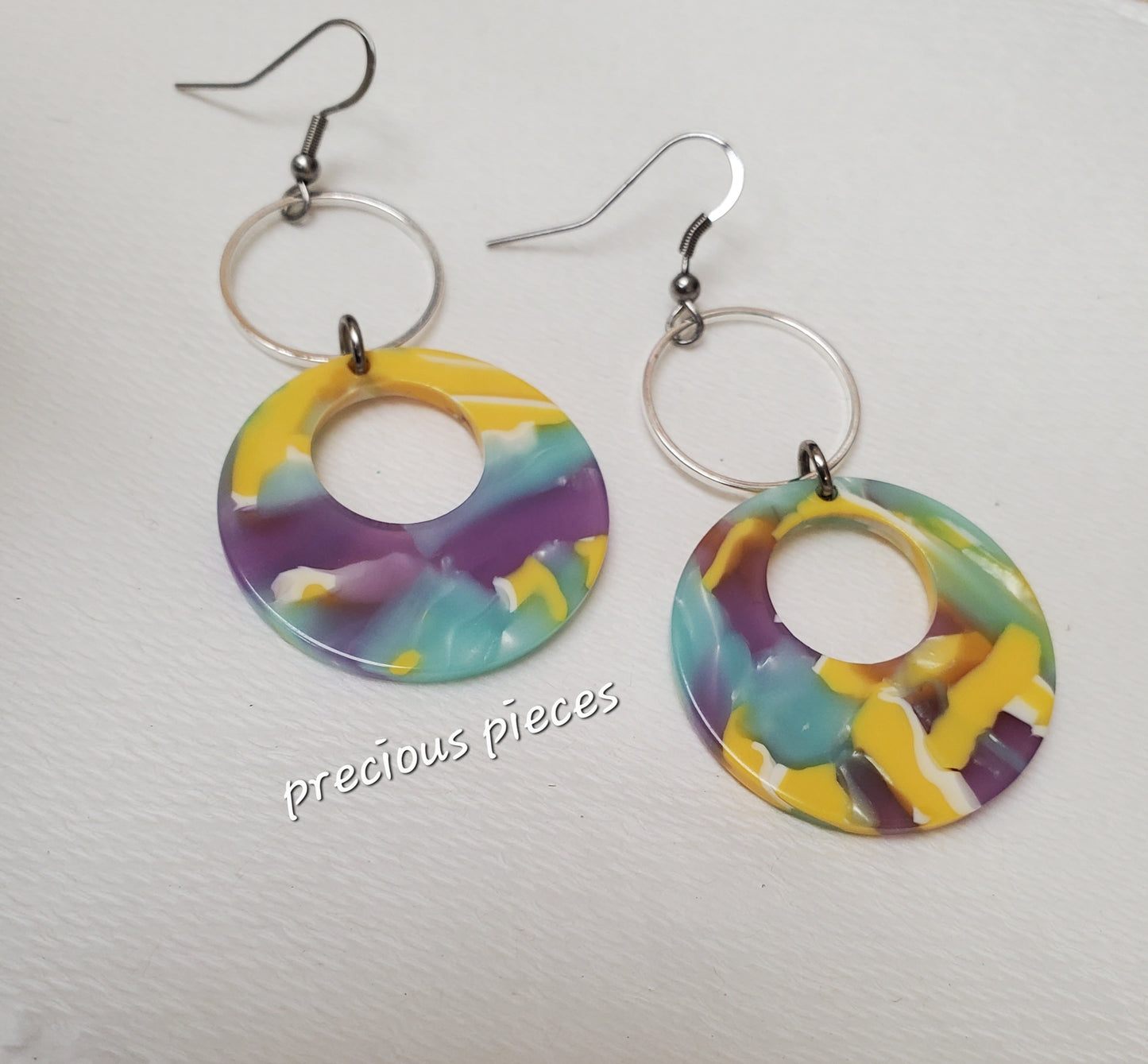 Mosaic Hoop Earrings