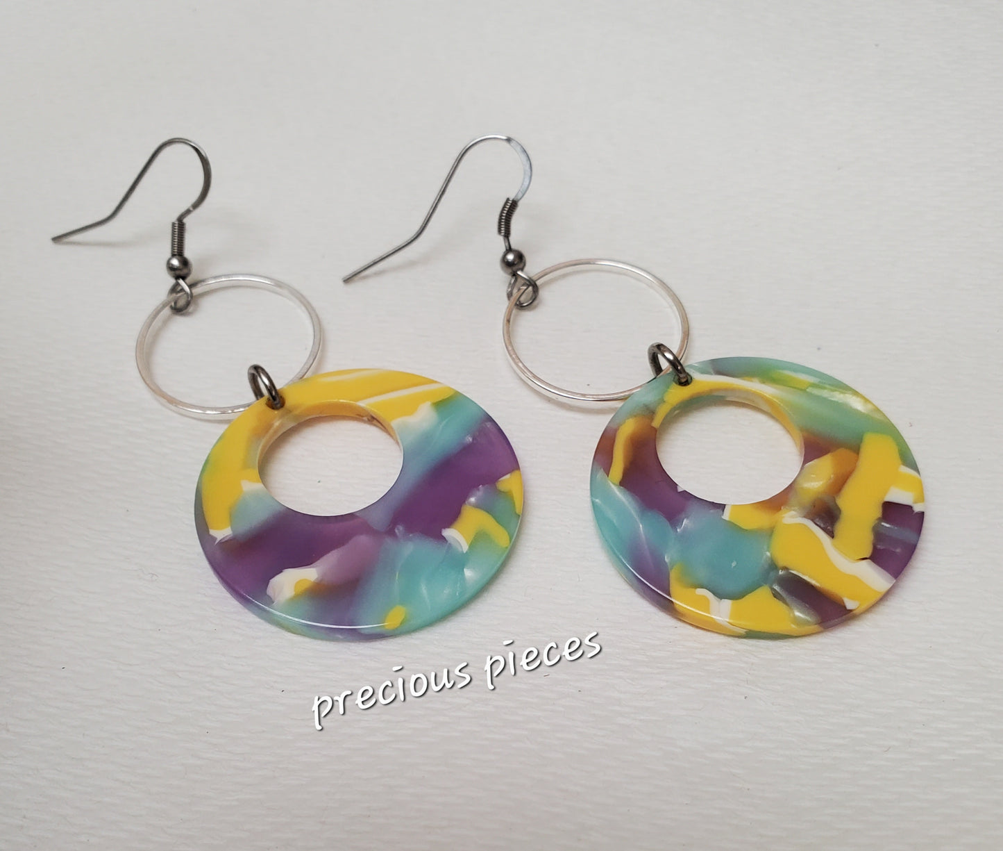 Mosaic Hoop Earrings