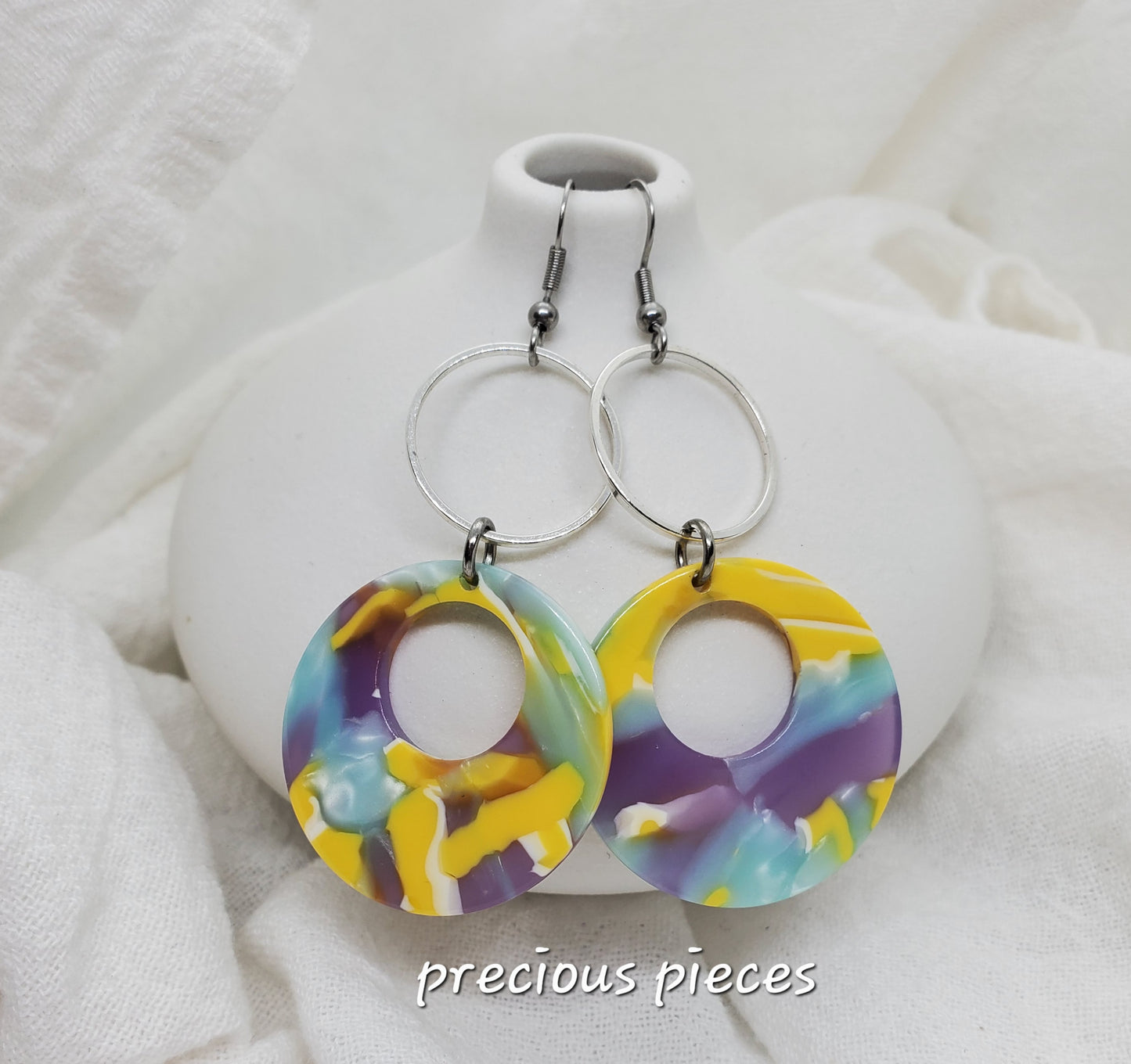 Mosaic Hoop Earrings