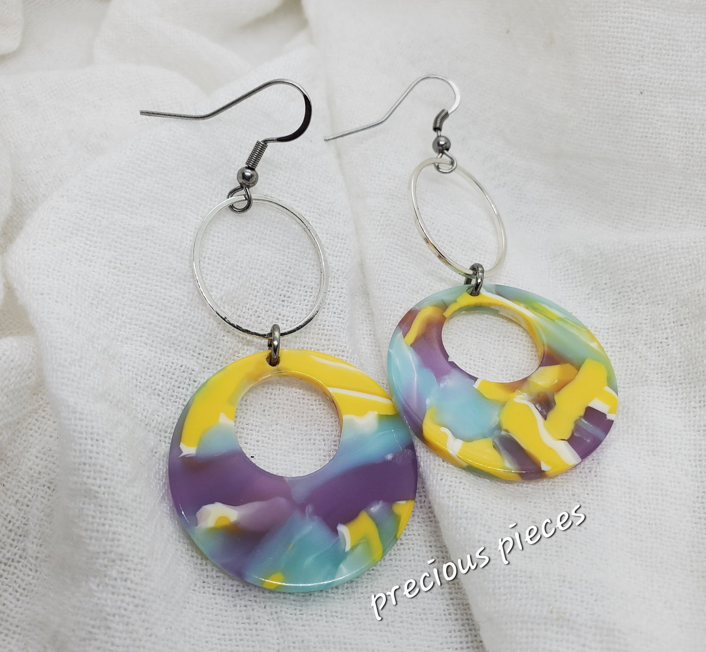 Mosaic Hoop Earrings