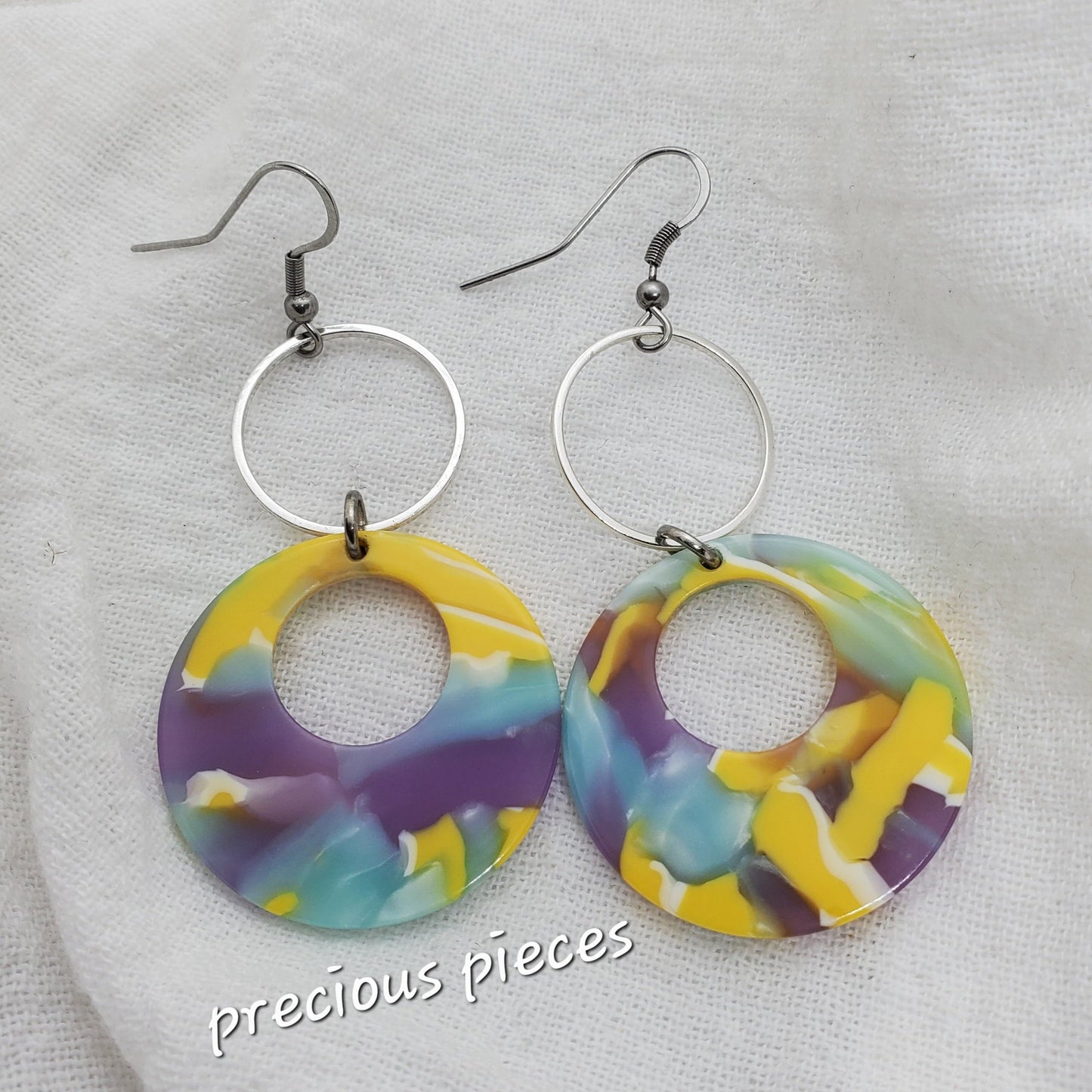 Mosaic Hoop Earrings