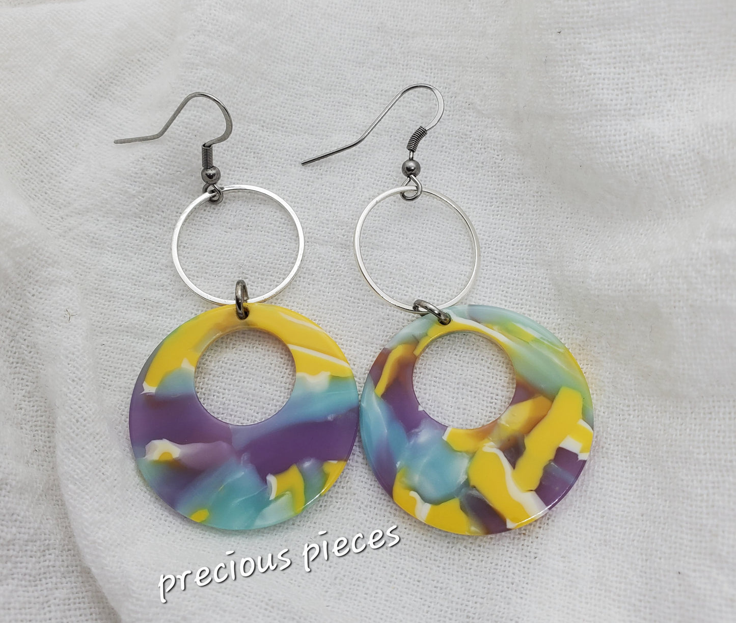 Mosaic Hoop Earrings