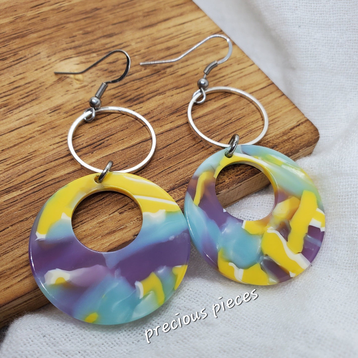 Mosaic Hoop Earrings