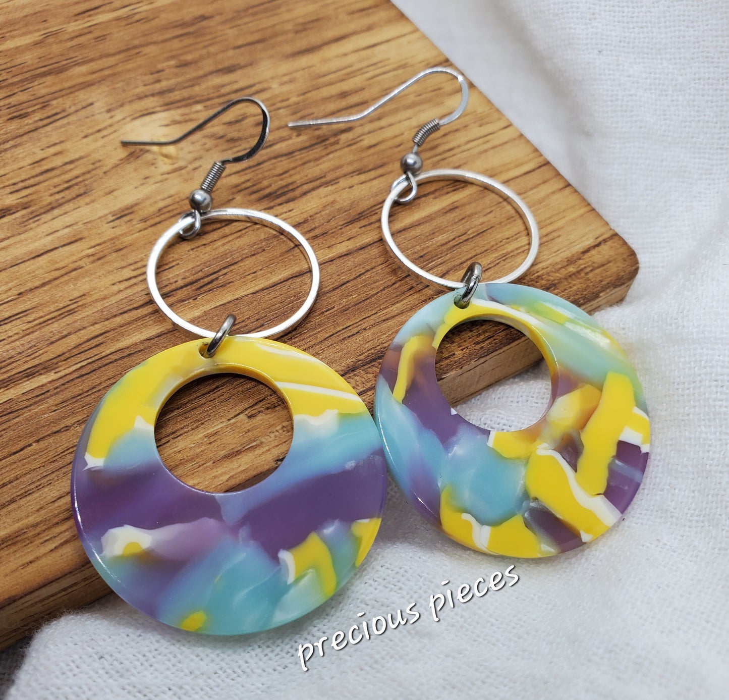 Mosaic Hoop Earrings