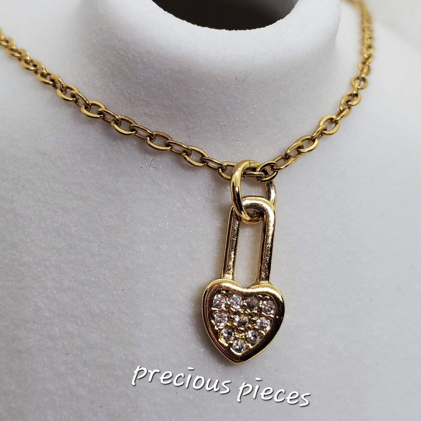 Locked In Love Heart Necklace