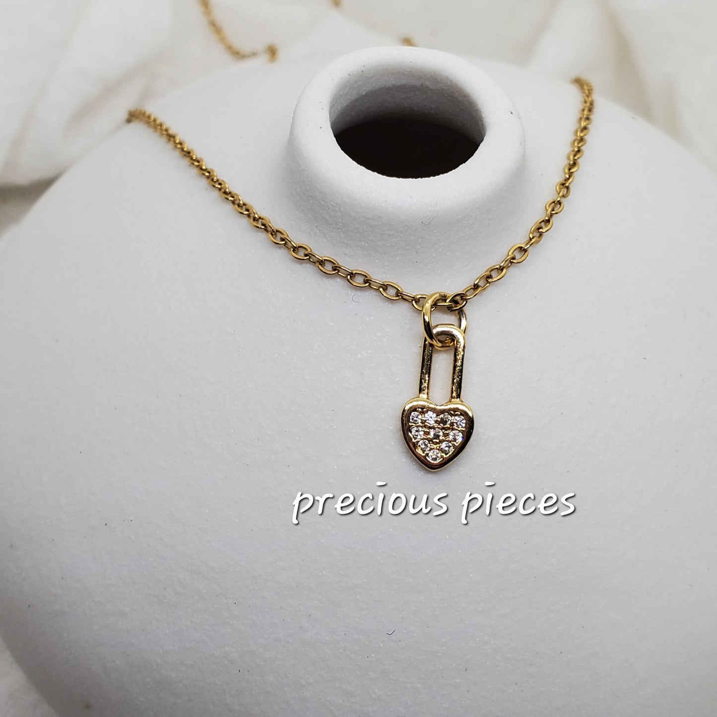 Locked In Love Heart Necklace