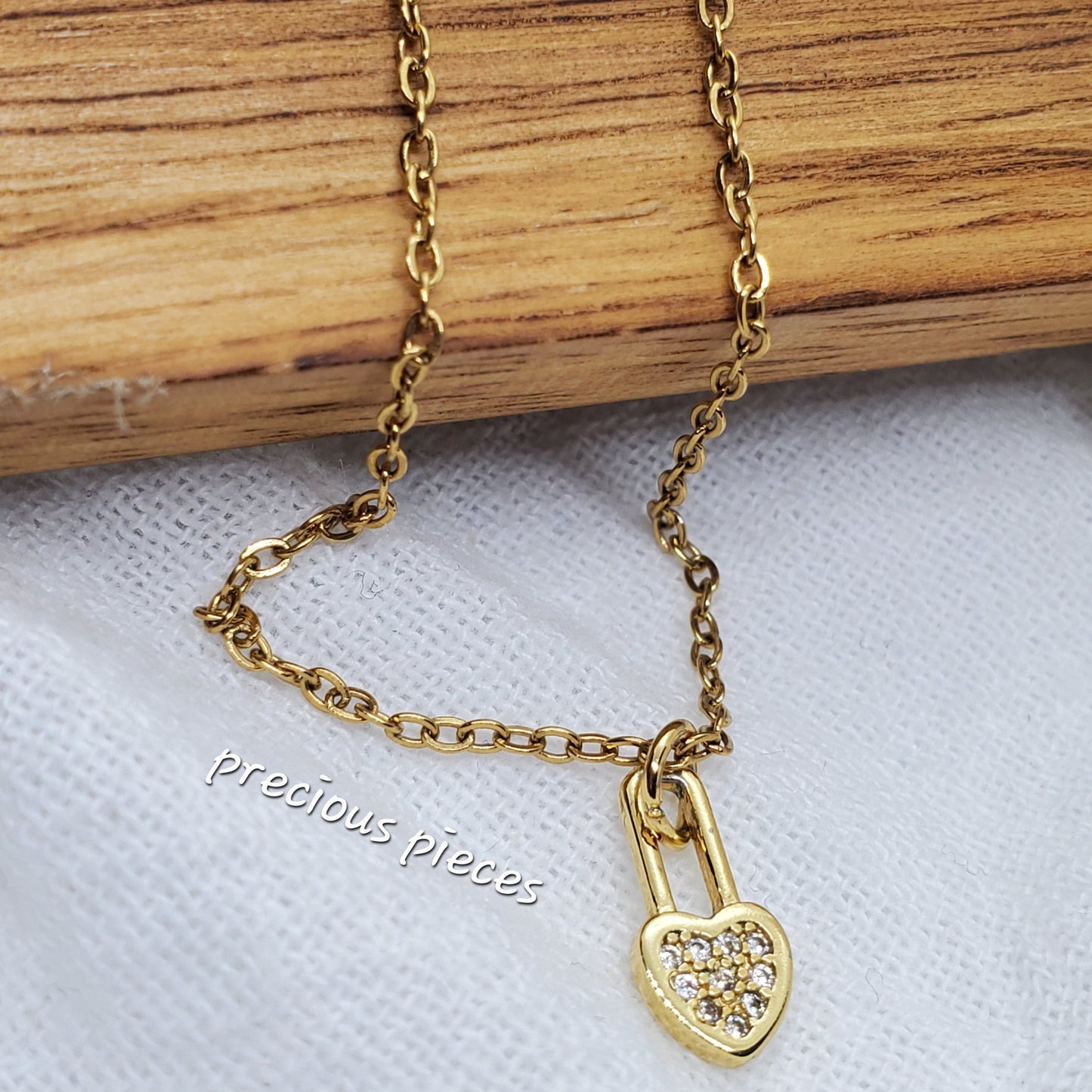 Locked In Love Heart Necklace