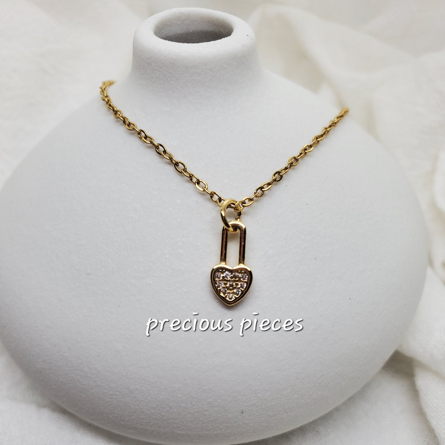 Locked In Love Heart Necklace