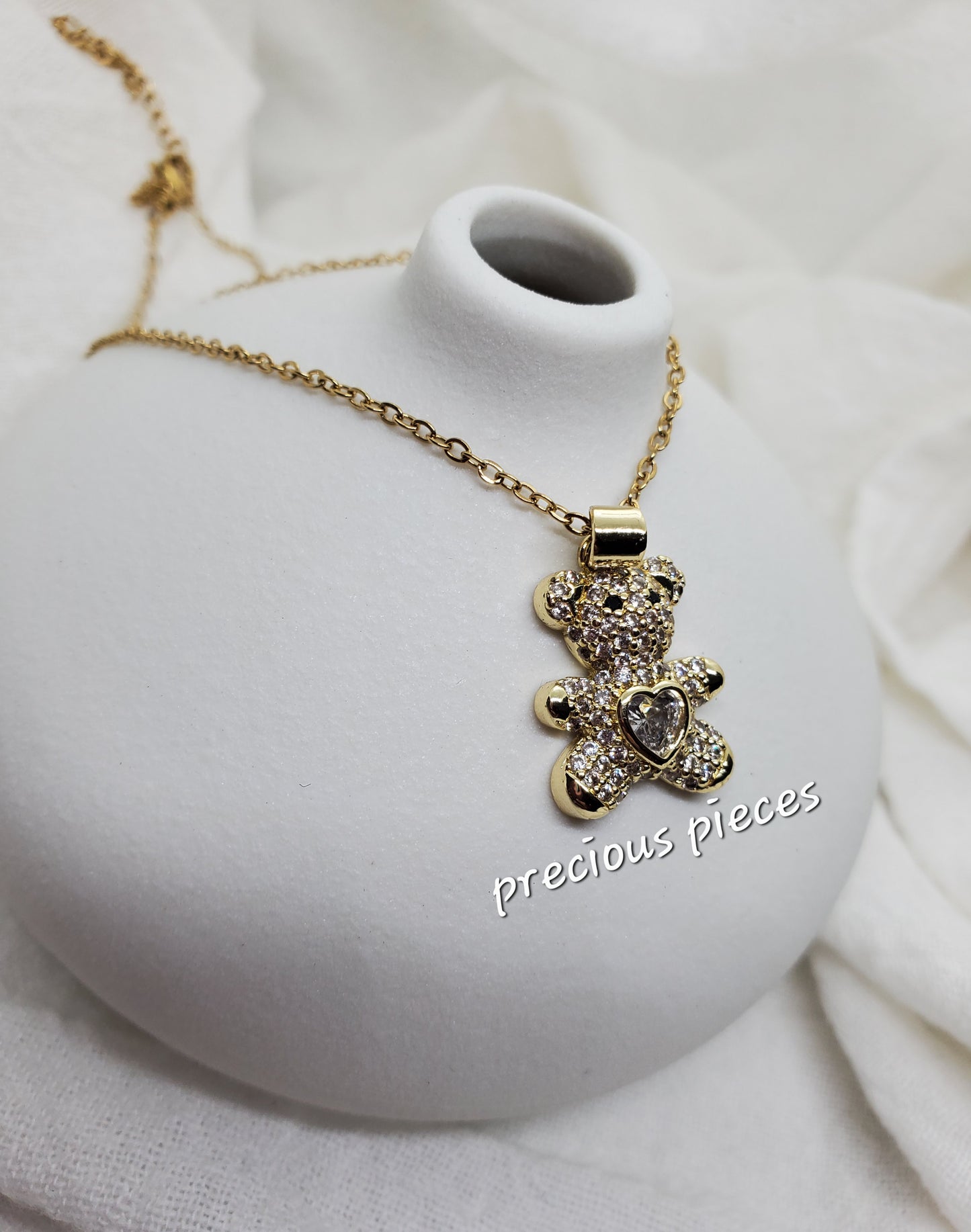 Lovable Teddy Bear Necklace