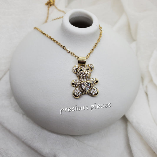 Lovable Teddy Bear Necklace