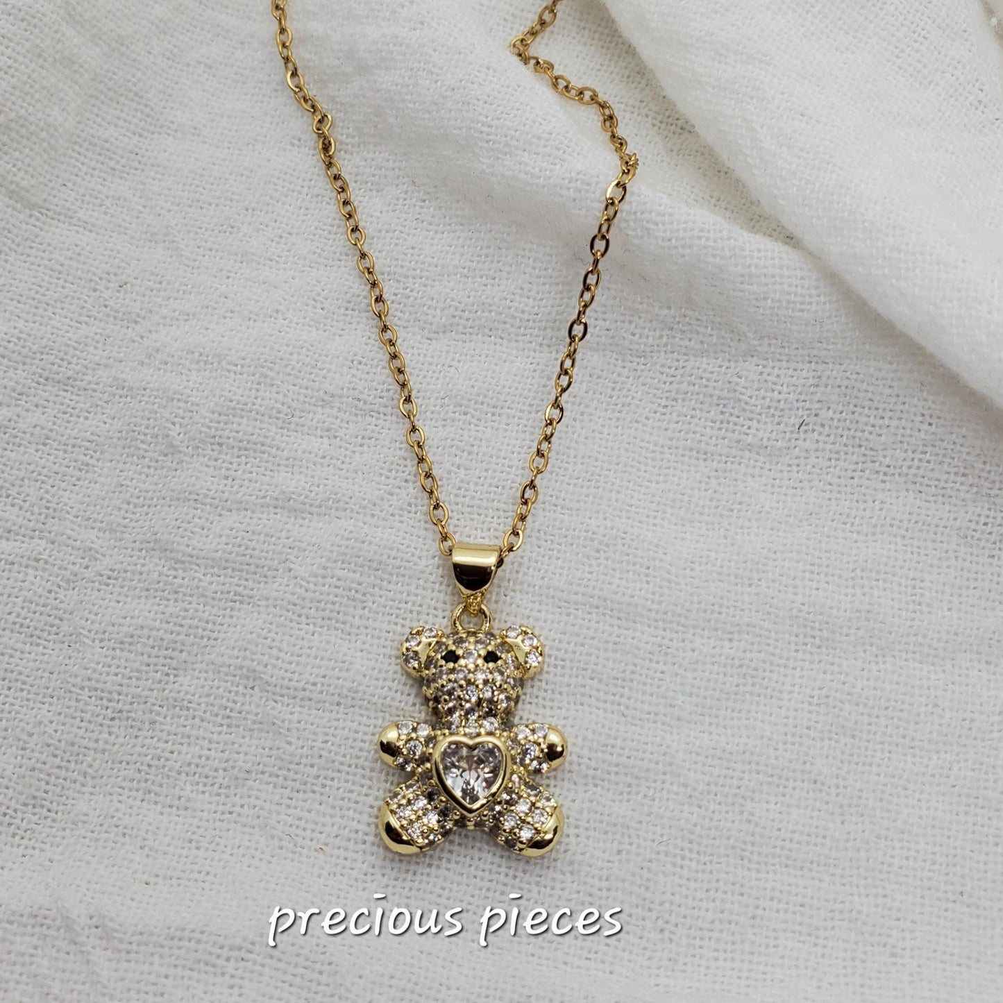 Lovable Teddy Bear Necklace