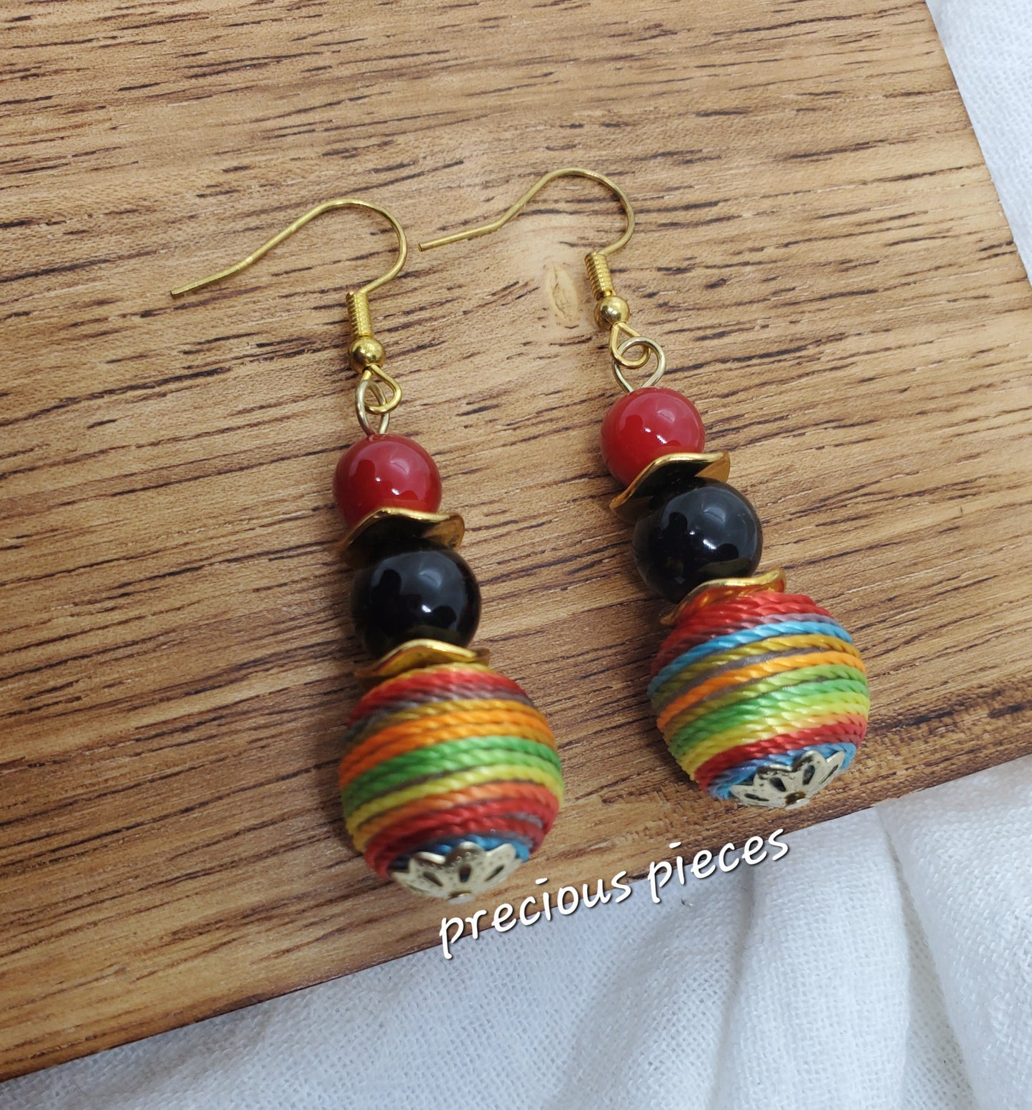 Multicolored Rope Earrings