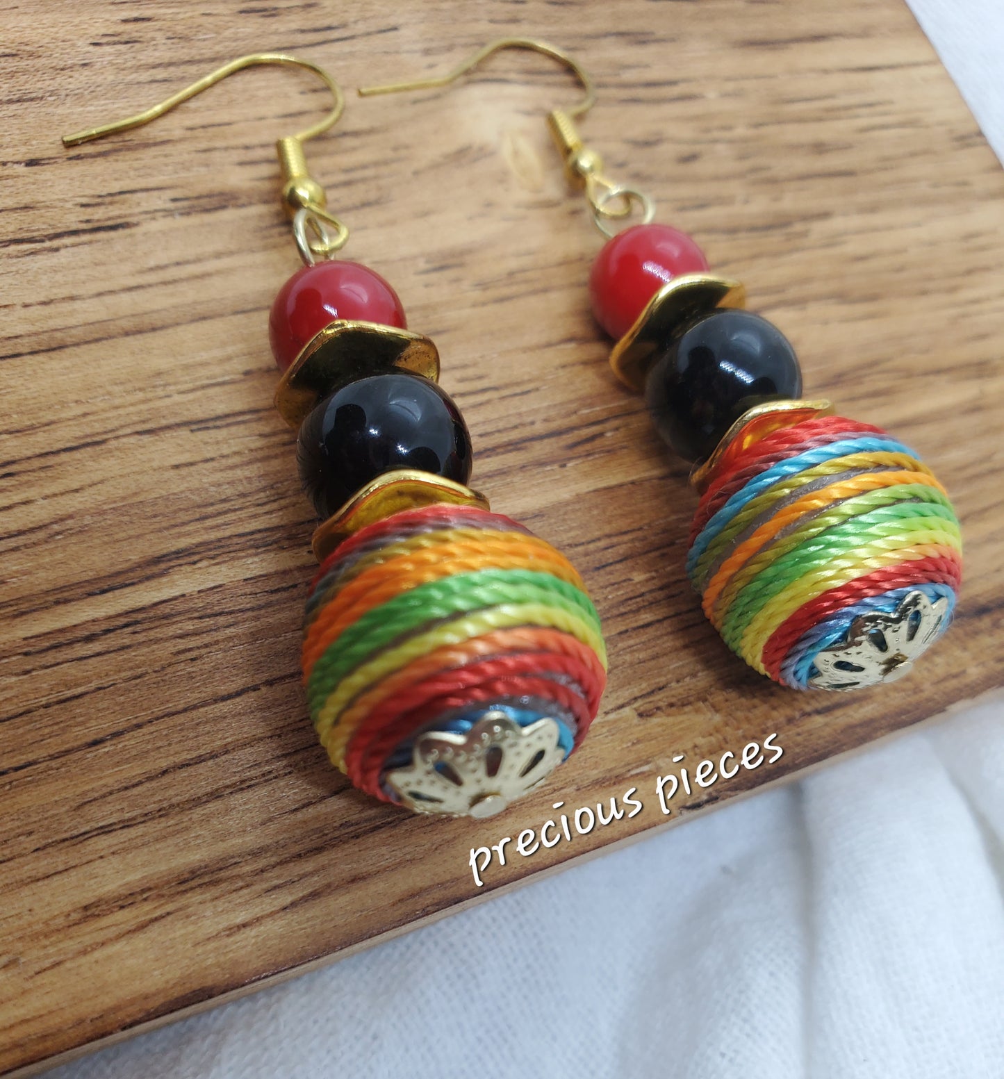 Multicolored Rope Earrings