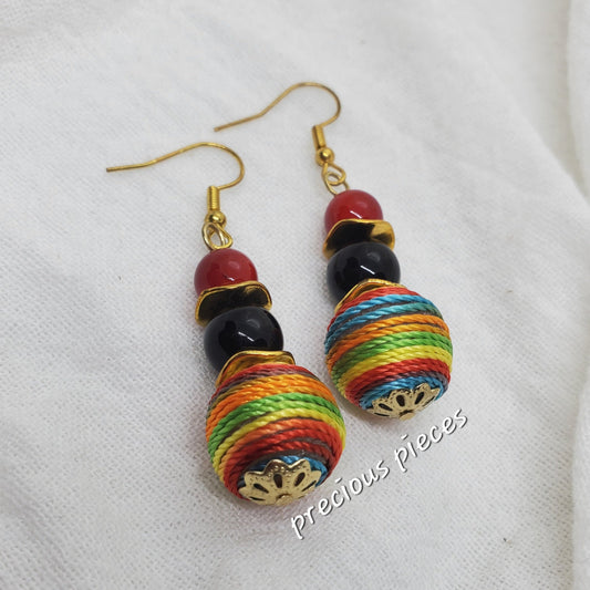 Multicolored Rope Earrings