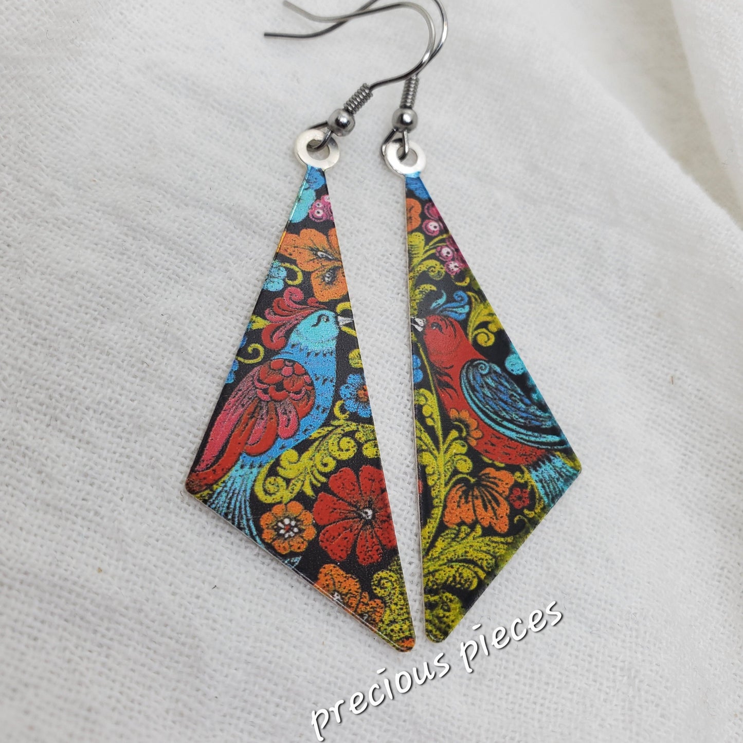 Paisley Bird Earrings