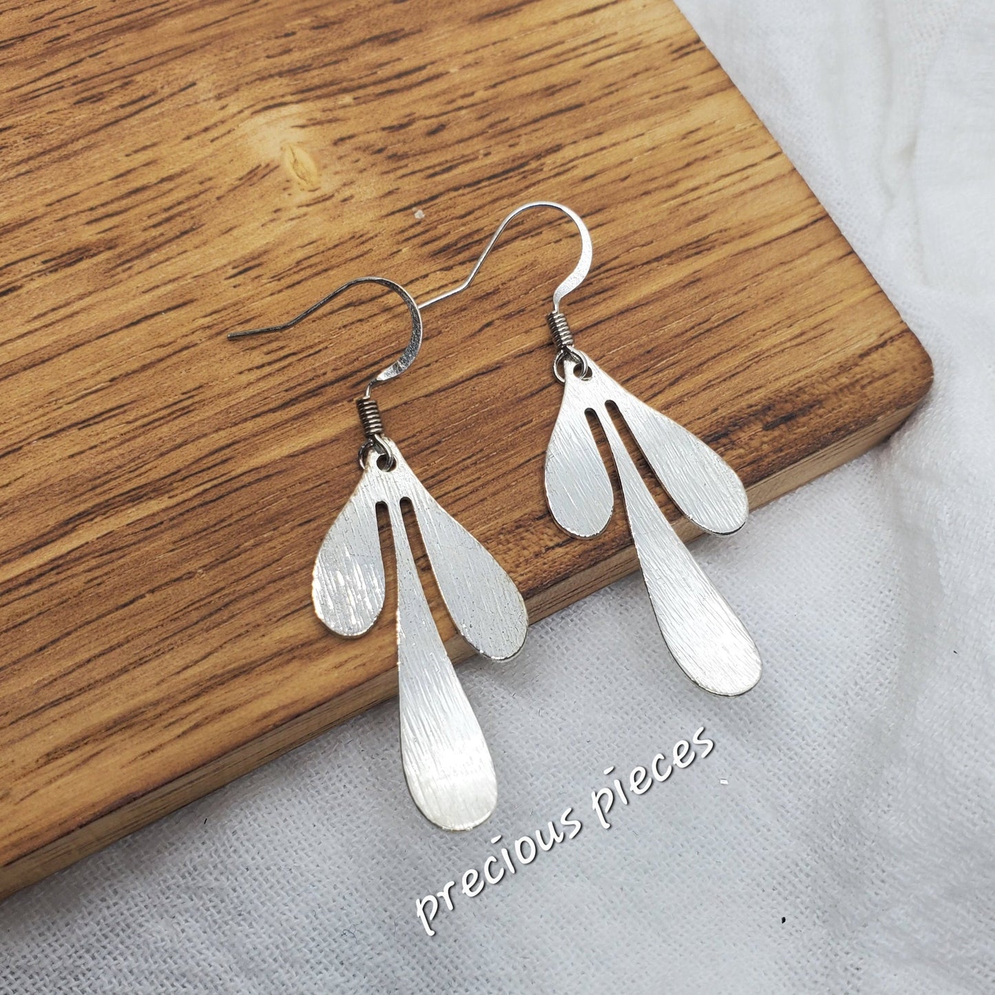 Silver Leaf Earrings