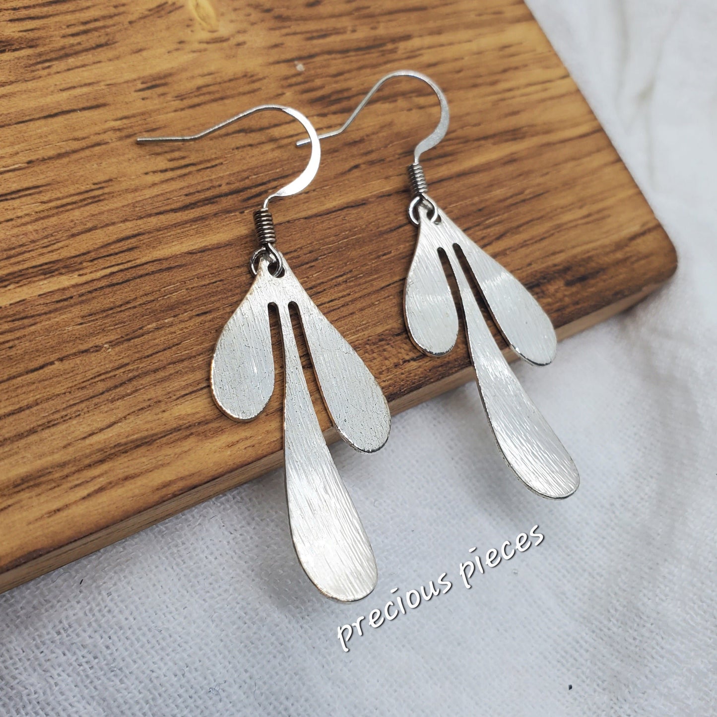 Silver Leaf Earrings