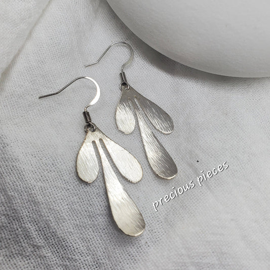 Silver Leaf Earrings