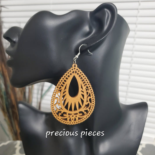 Tear Drop Wood Earrings (Click picture for more options)