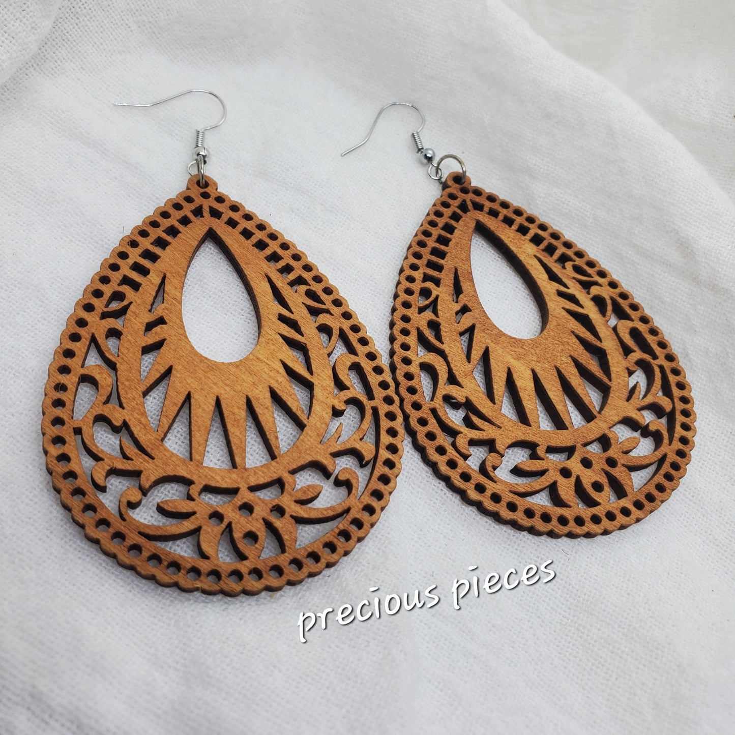 Tear Drop Wood Earrings (Click picture for more options)