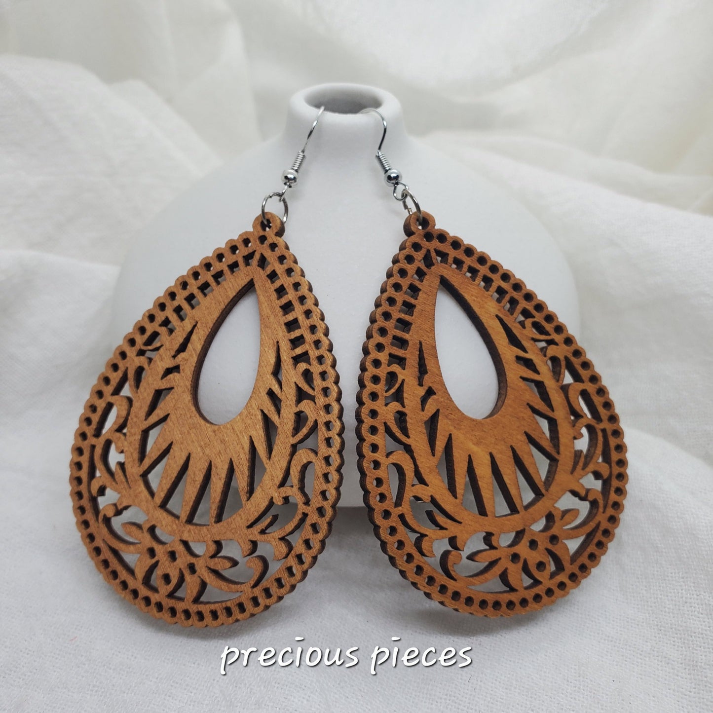 Tear Drop Wood Earrings (Click picture for more options)
