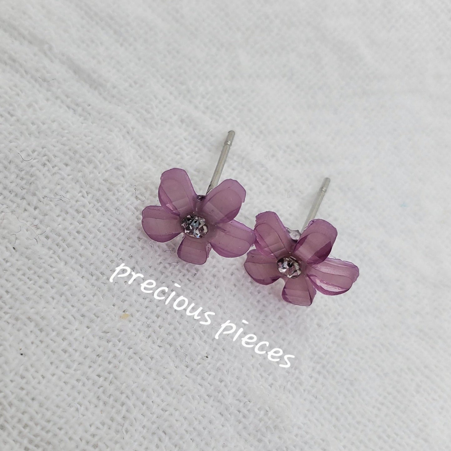 Kid's Sparkle Flower Earrings (click for more colors)