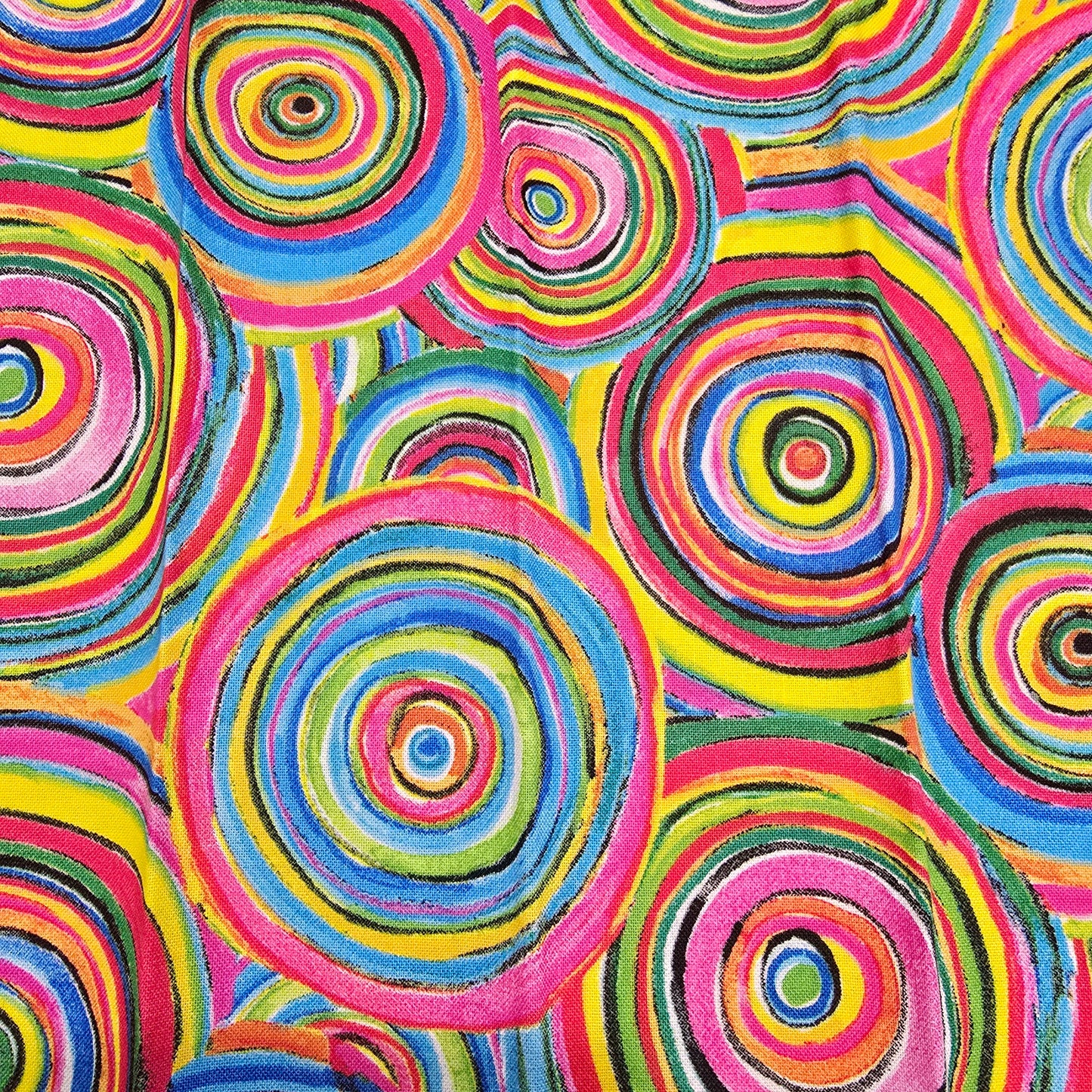Bold Colorful Fabric Earrings