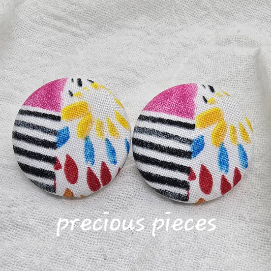 Patchwork Fabric Earrings
