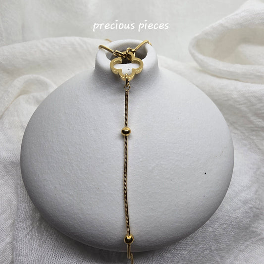Satellite Clover Lariat Necklace (click for more options)