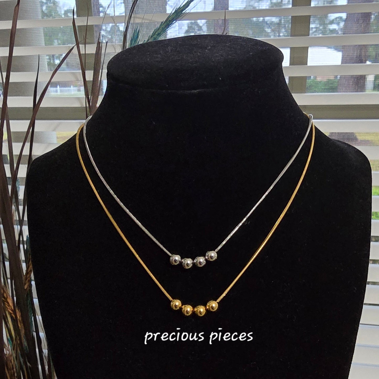 Adjustable Ball Charm Necklace (click for more options)