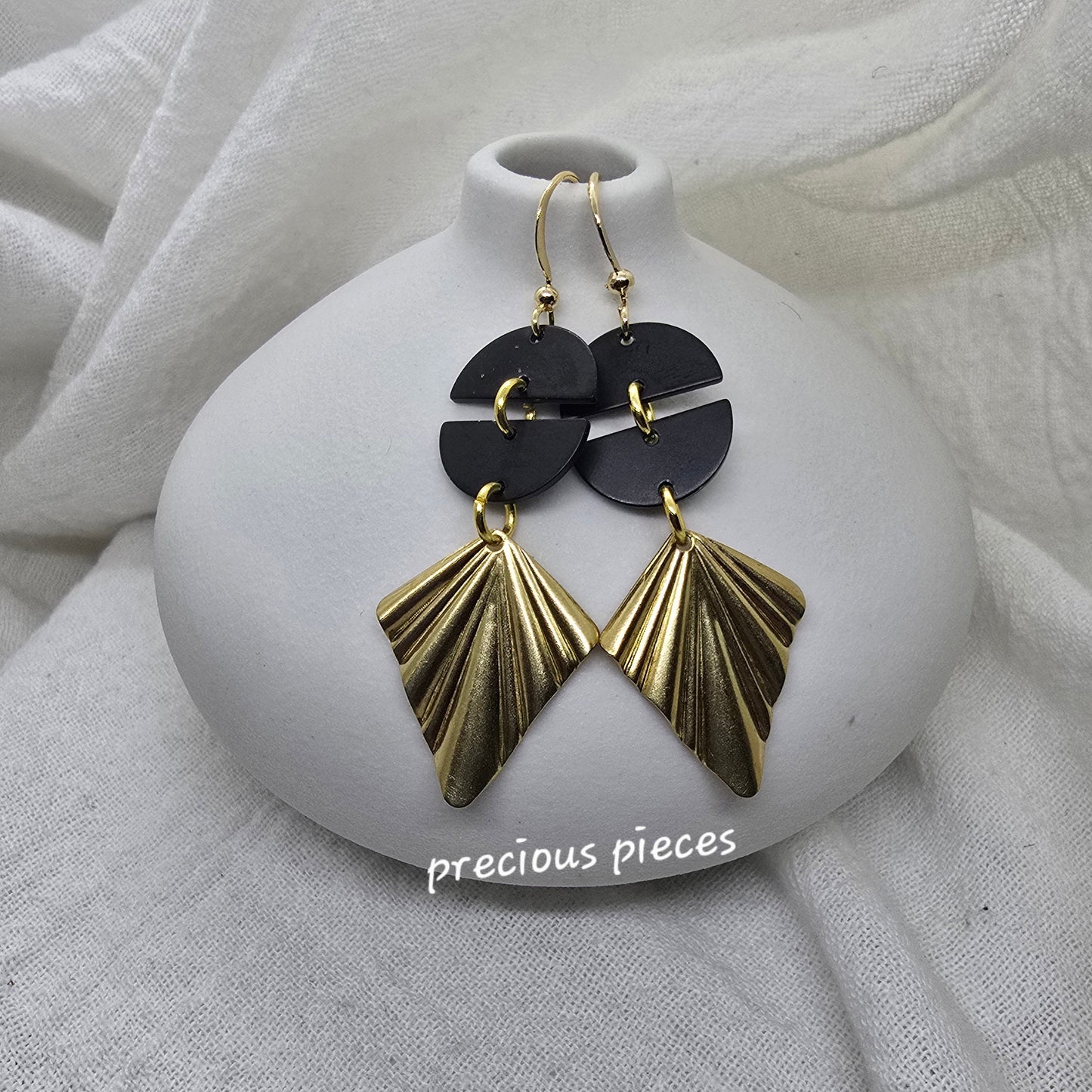Brass Diamond Shape Dangle Earrings (click for other options)