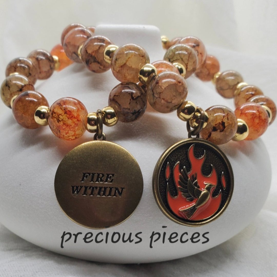 Fire Within Beaded Bracelet