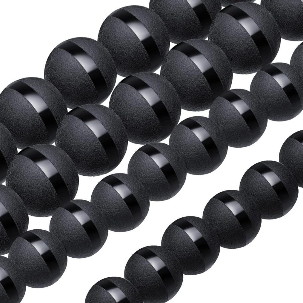 Men's Classic Matte Onyx Beaded Bracelets