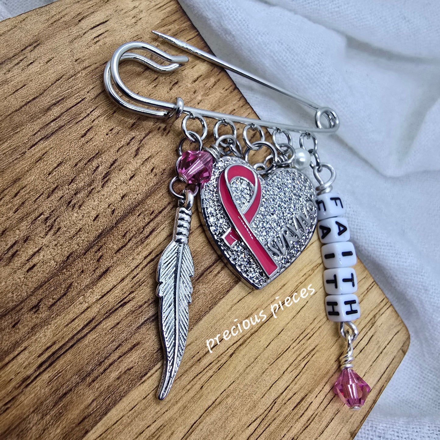 Cancer Survivor Awareness Brooch