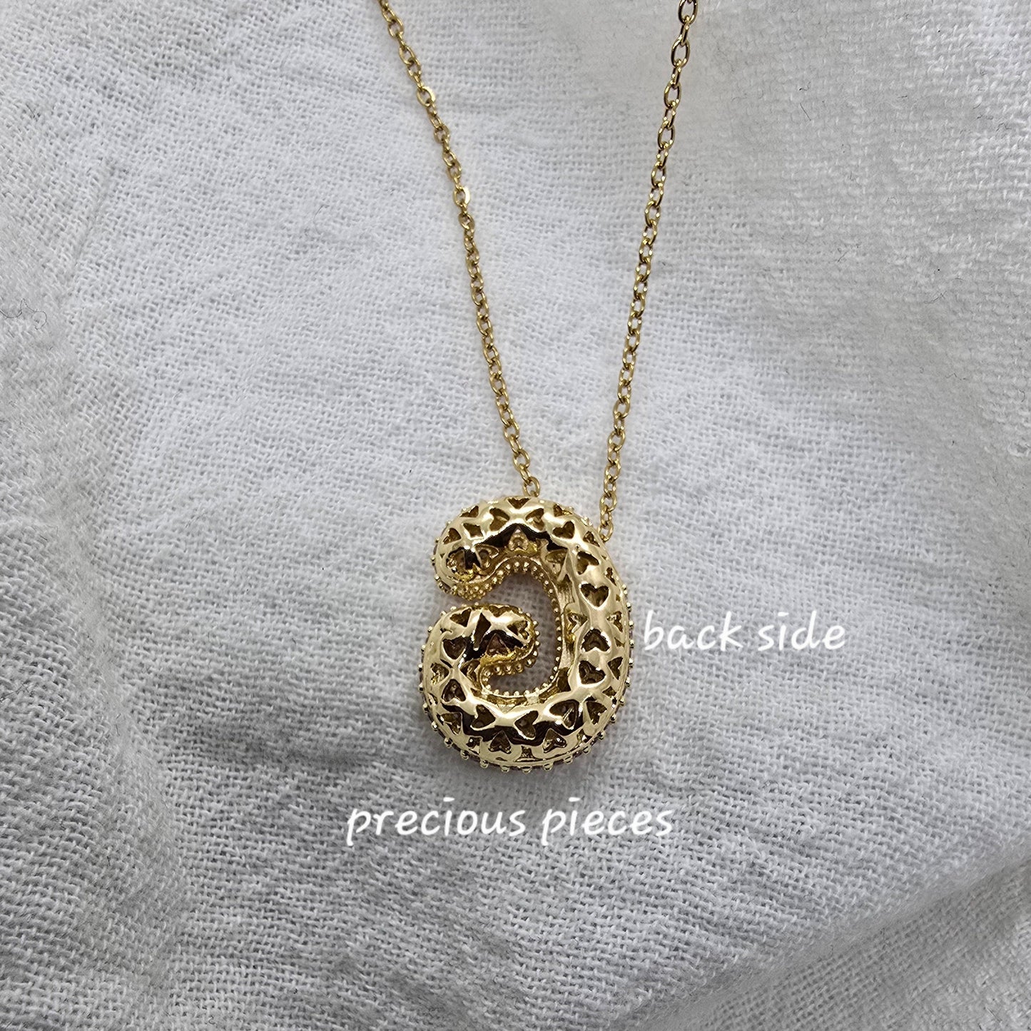 Rhinestone Initial Necklace (click for more options)