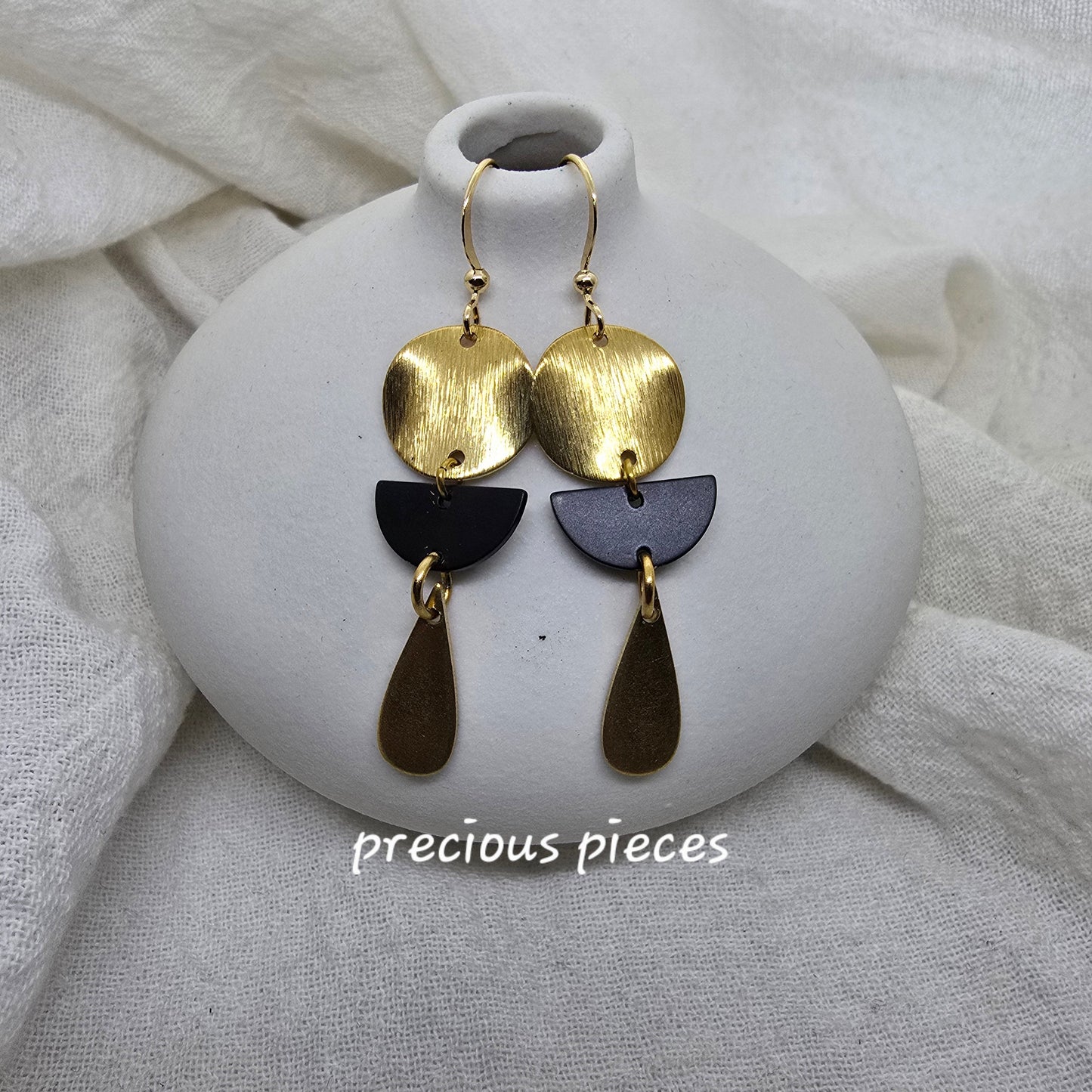 Brass Teardrop Earrings