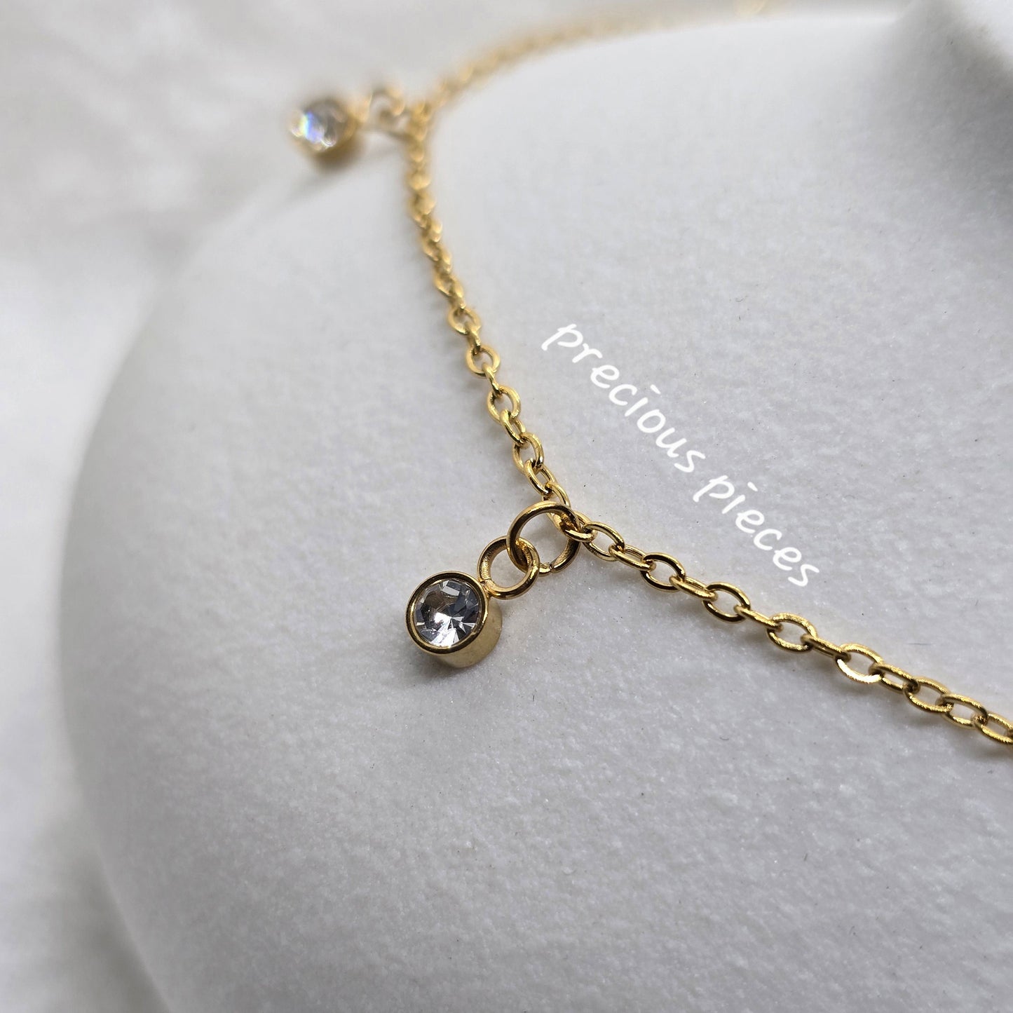 Shimmering Stone Anklet (click for more options)