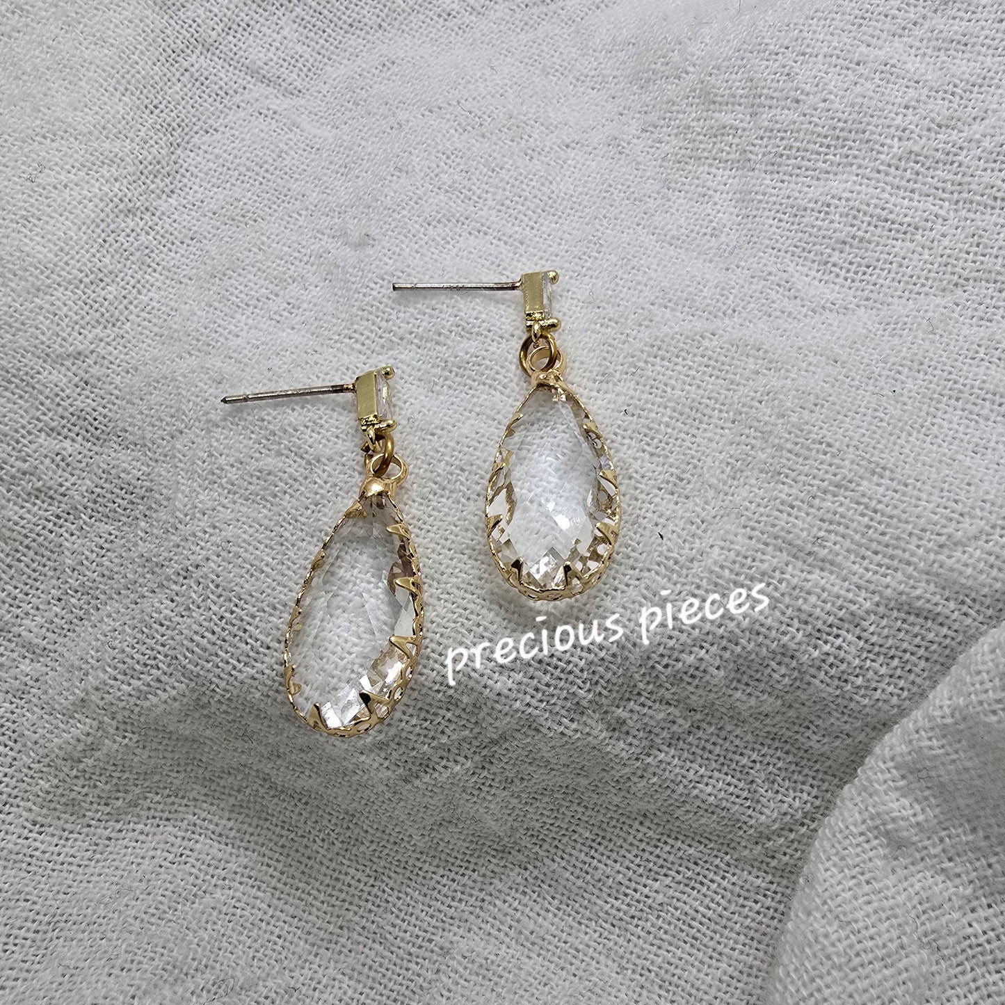 Glass Teardrop Earrings