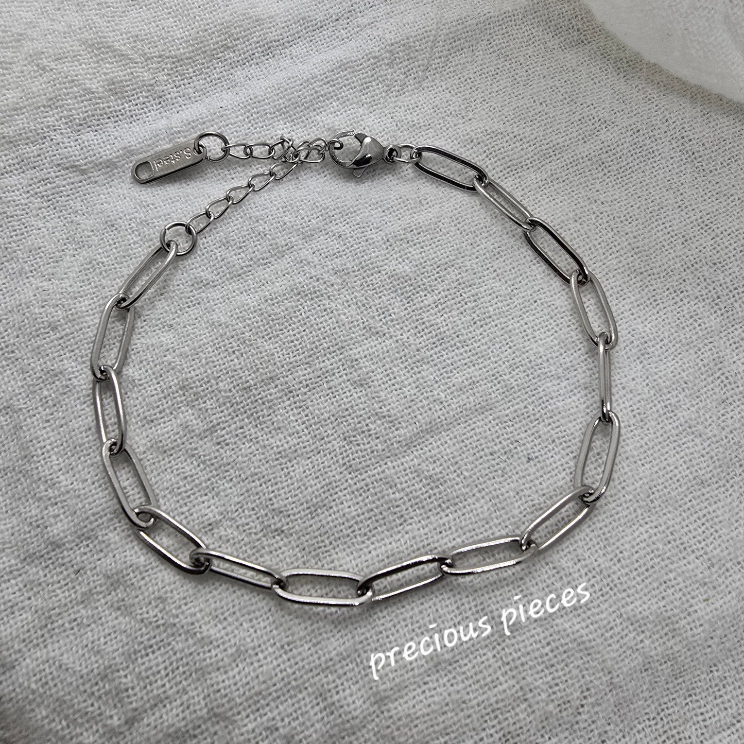 Stainless Steel Paperclip Bracelet
