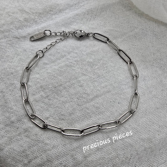 Stainless Steel Paperclip Bracelet