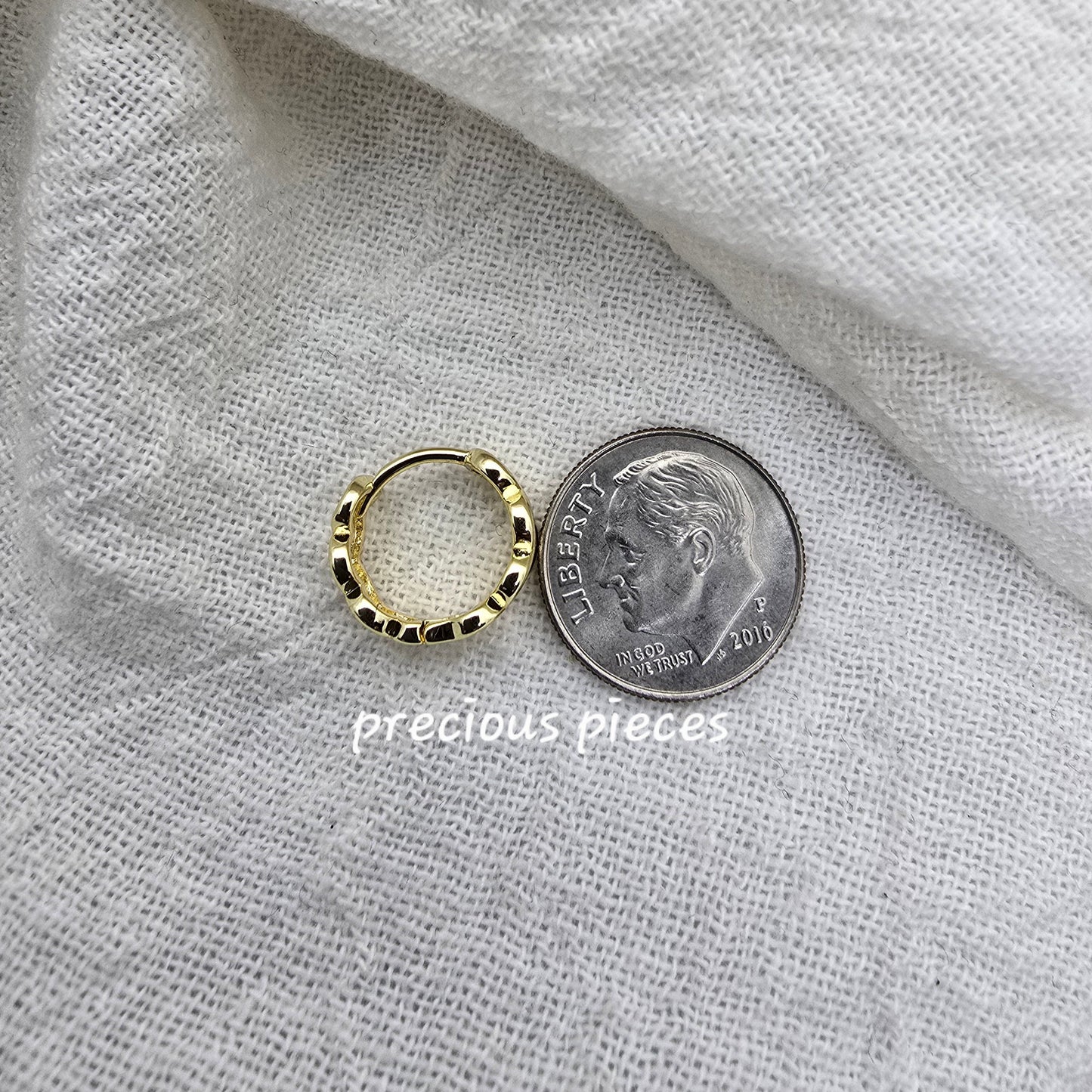 Chunky Huggie Earrings