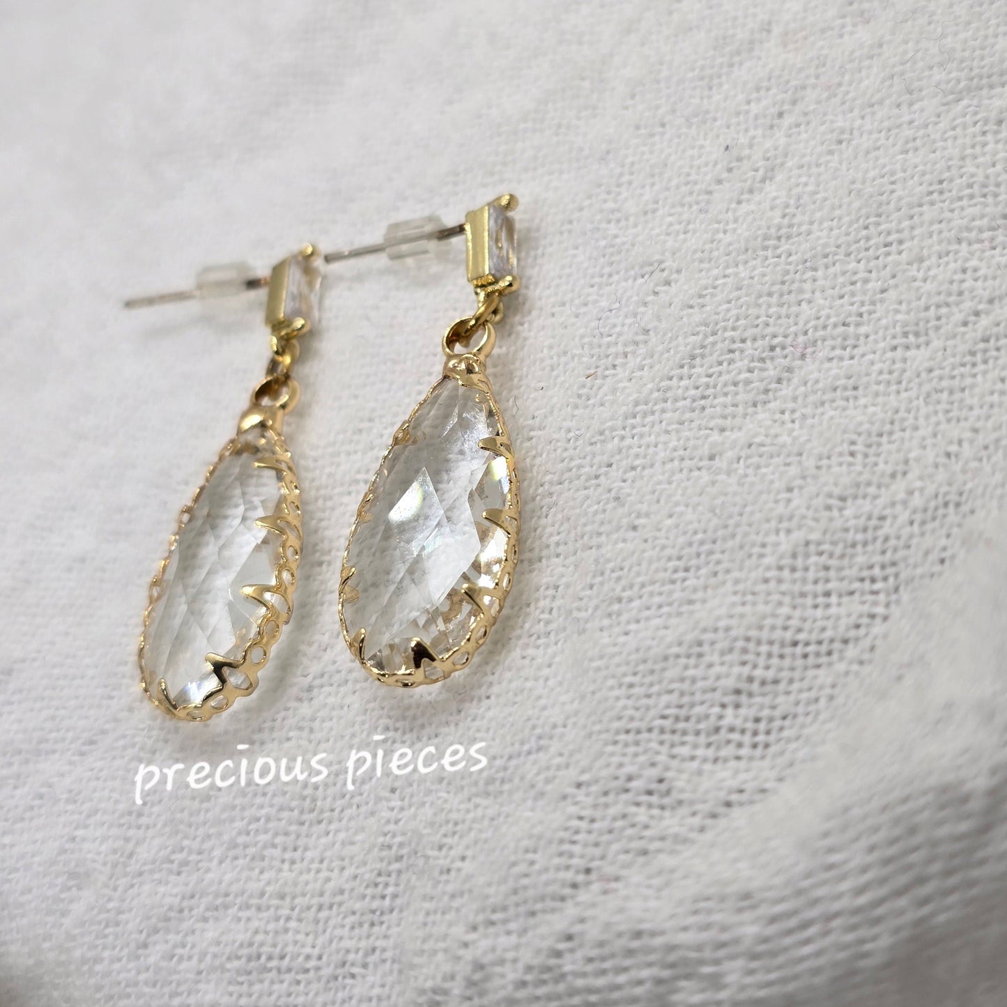 Glass Teardrop Earrings