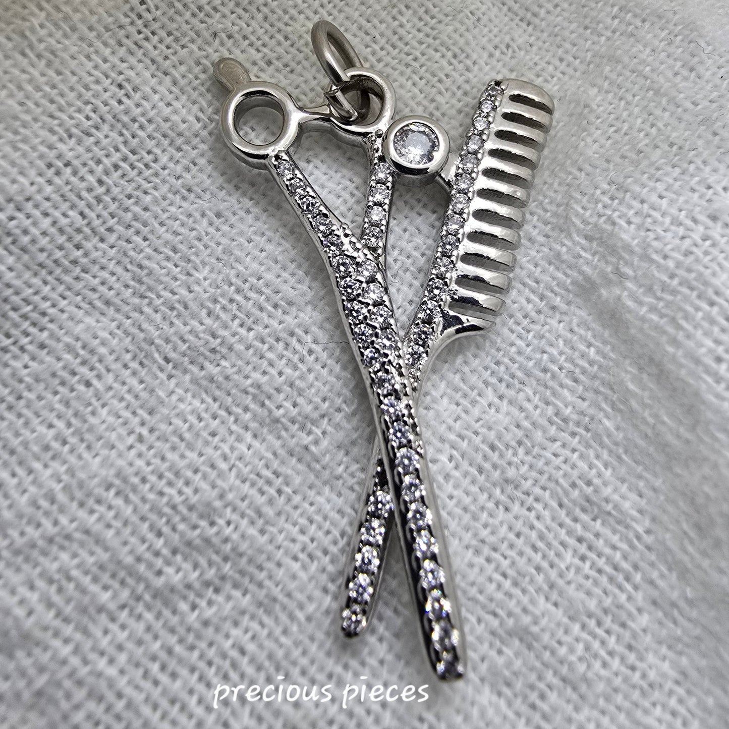 Scissor and Comb Charm