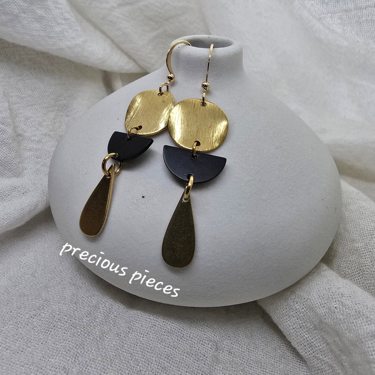 Brass Teardrop Earrings